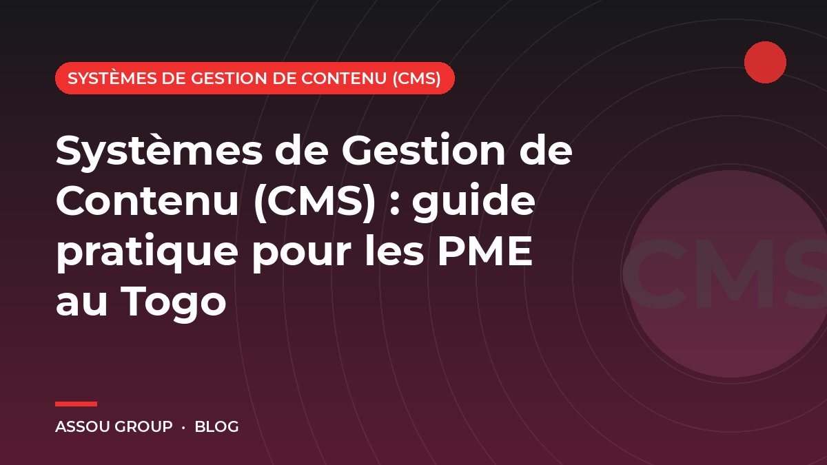 Systèmes de Gestion de Contenu (CMS) : guide pratique pour les PME au Togo