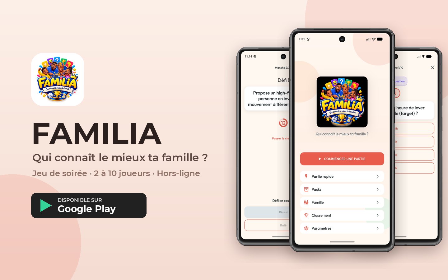 FAMILIA — Family party game