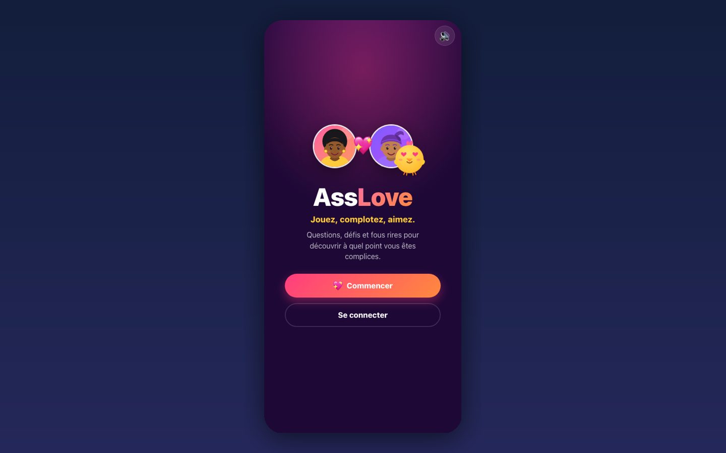 Projet AssLove — The couples game - Assou Group Togo
