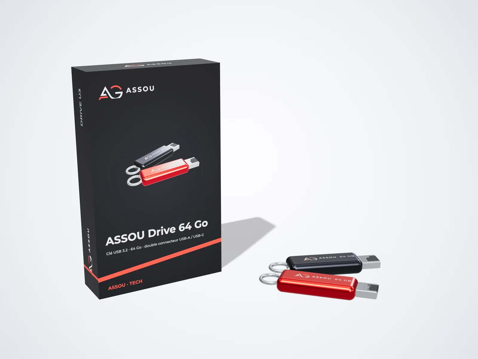 ASSOU Drive 64 Go - packaging