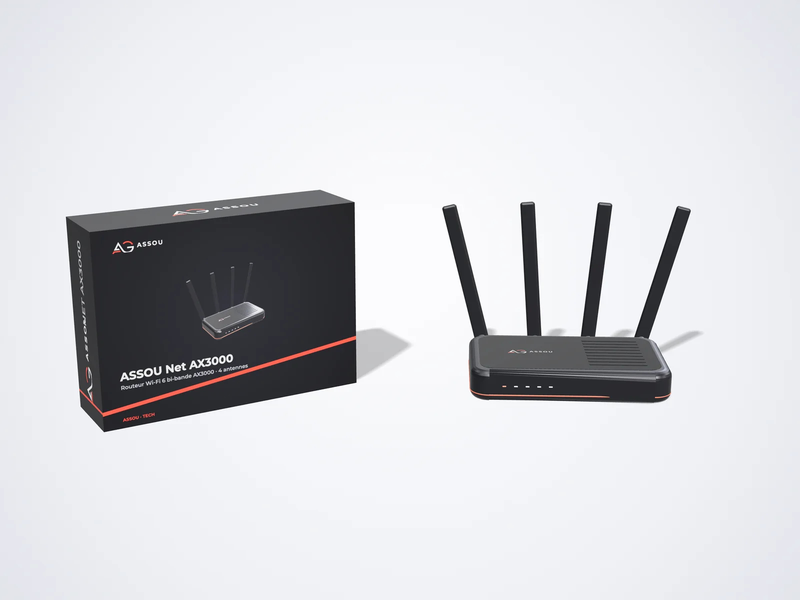 ASSOU Net AX3000 - packaging